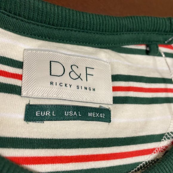 D&F Ricky Singh Short Sleeve Crew Neck T Shirt - Picture 4 of 4
